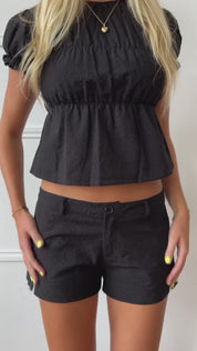 Black Mini Shorts