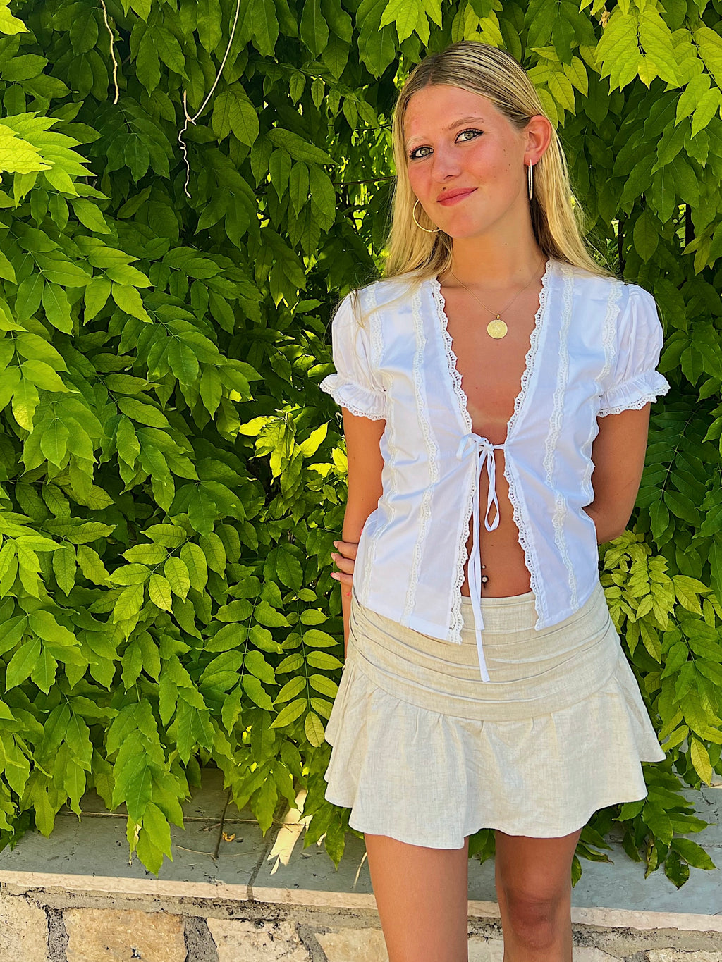 The Iris Top - White (7036130623672)